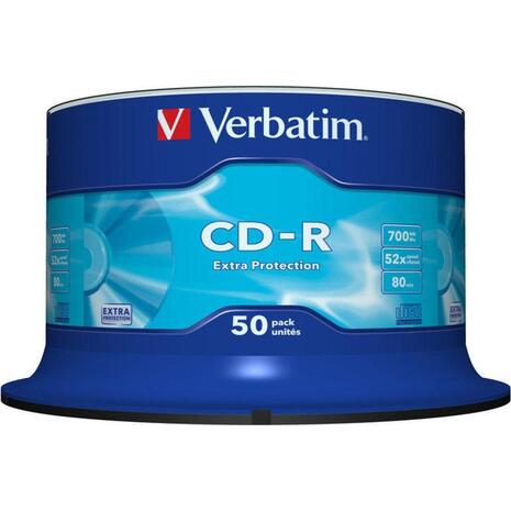 CD-R VERBATIM 700MB 52X πομπίνα 50 τεμαχίων (43351)
